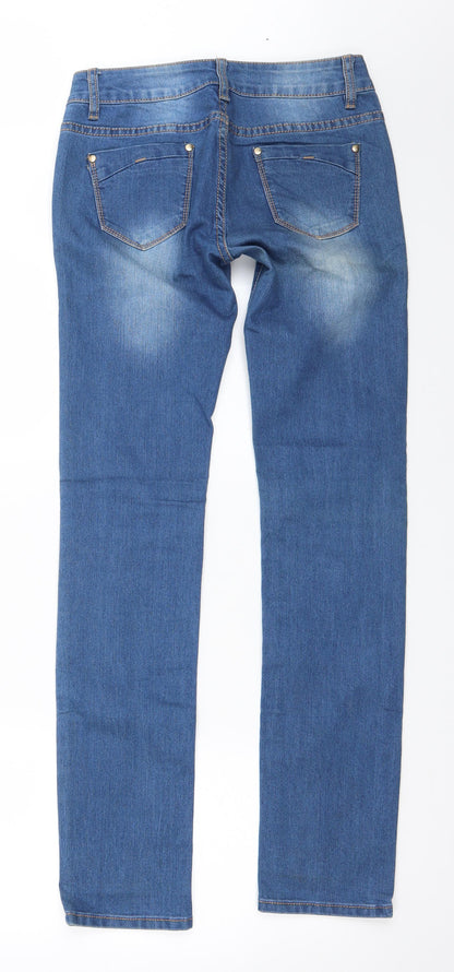 Mileno Womens Blue   Straight Jeans Size M L32 in