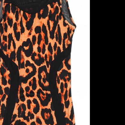 AX Paris Womens Orange Animal Print  Bodycon  Size 10