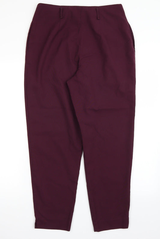Newlook Womens Purple   Trousers  Size 12 L27 in