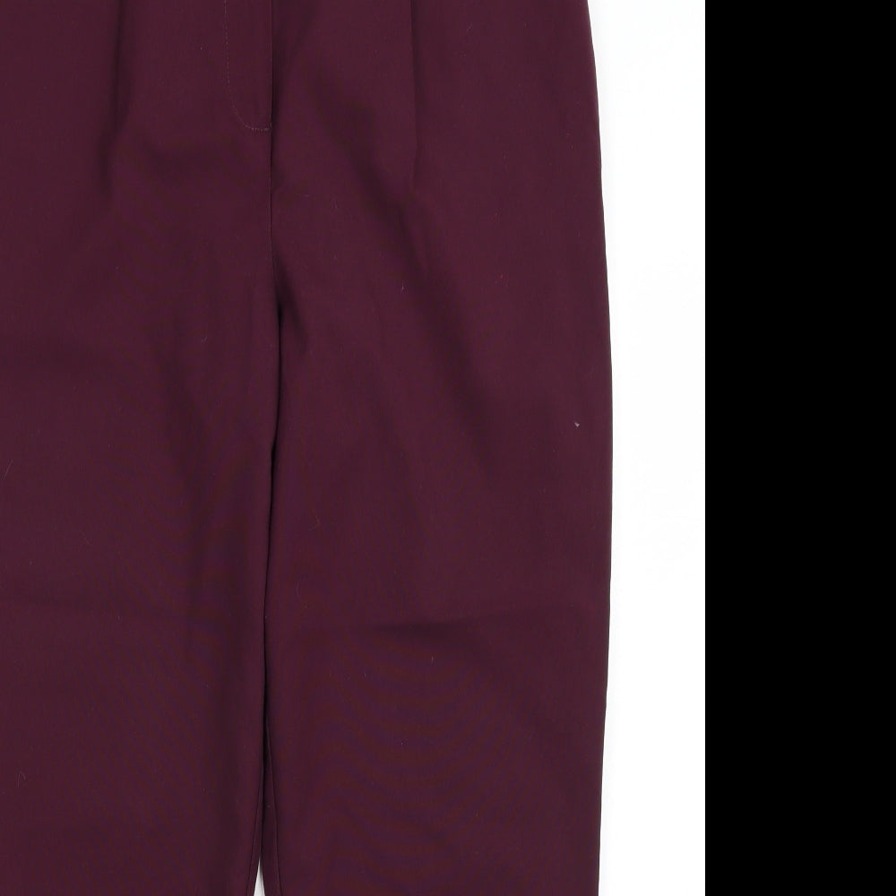 Newlook Womens Purple   Trousers  Size 12 L27 in