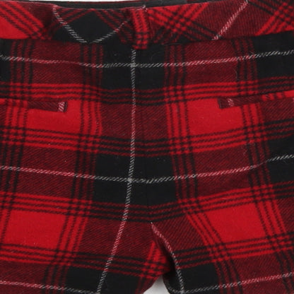 NEXT Girls Red Check  Hot Pants Shorts Size 10 Years