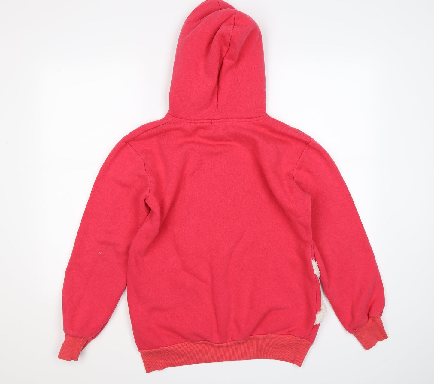 one jumper Womens Pink  Jersey Pullover Hoodie Size L  - teddy