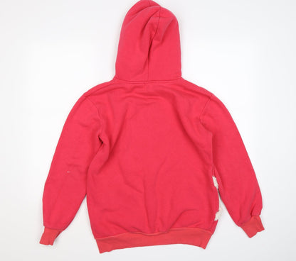 one jumper Womens Pink  Jersey Pullover Hoodie Size L  - teddy