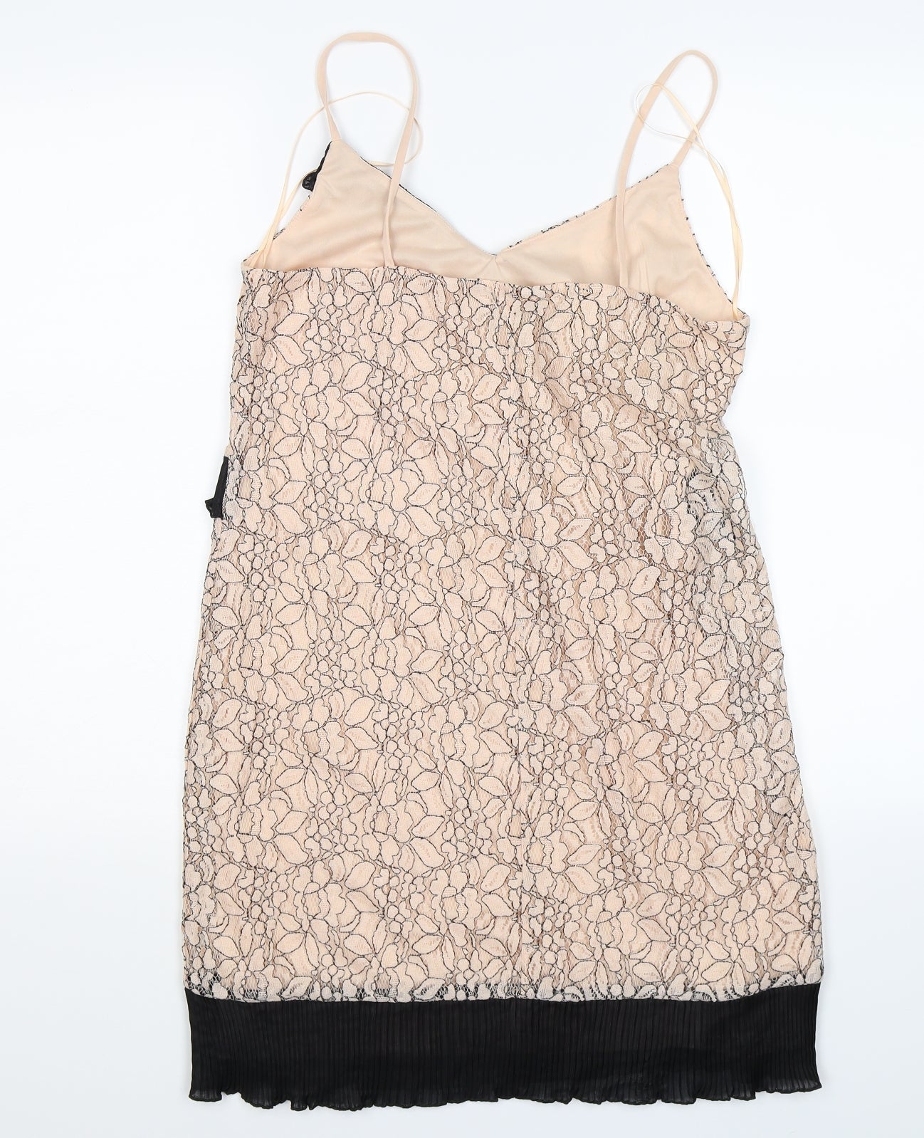 River Island Womens Pink Floral Lace Slip Dress  Size 12