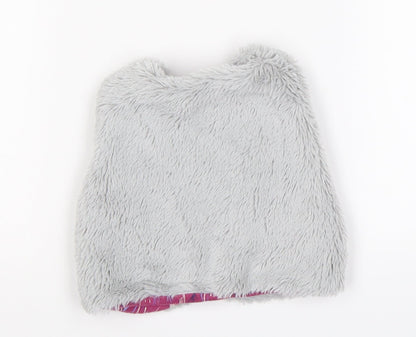 TU Girls Grey   Vest Jumper Size 9-12 Months  - faux fur
