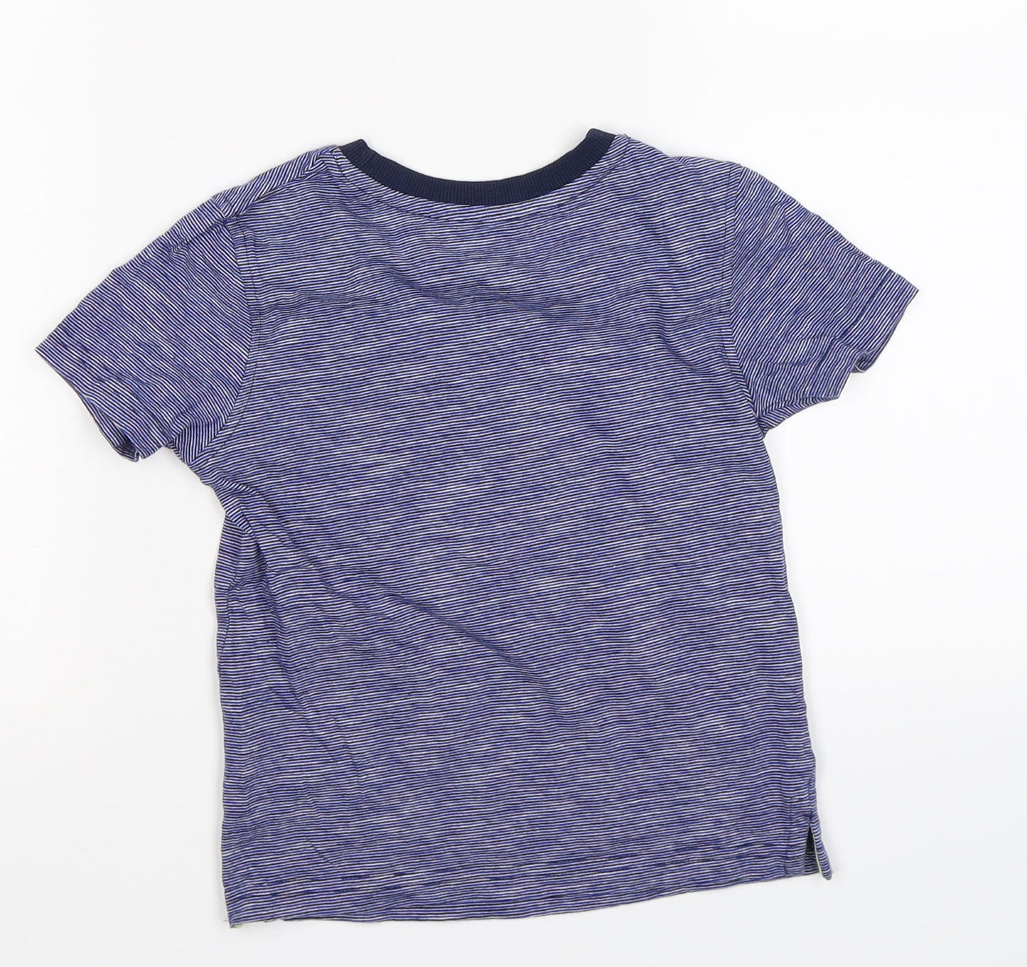 George Boys Blue Striped  Basic T-Shirt Size 3-4 Years  - surf dude