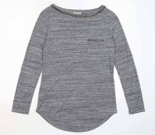 Indigo Womens Grey   Basic Blouse Size 12