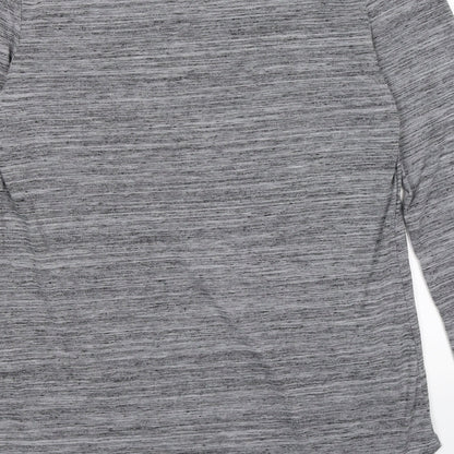 Womens UK Size 12 Indigo Grey Basic Blouse