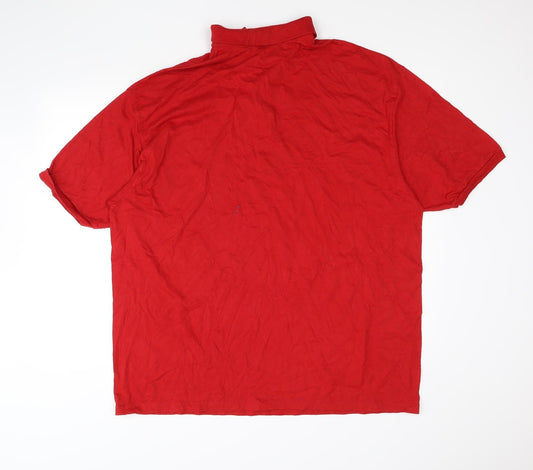 JERZEES Mens Red    Polo Size 2XL