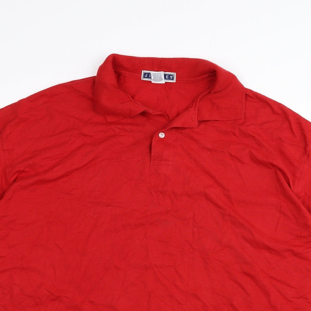 JERZEES Mens Red    Polo Size 2XL