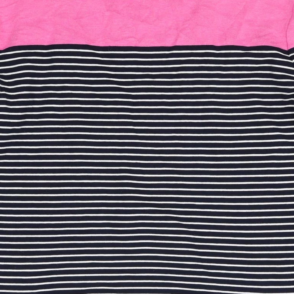 CC  Womens Black Striped  Pullover Sweatshirt Size M