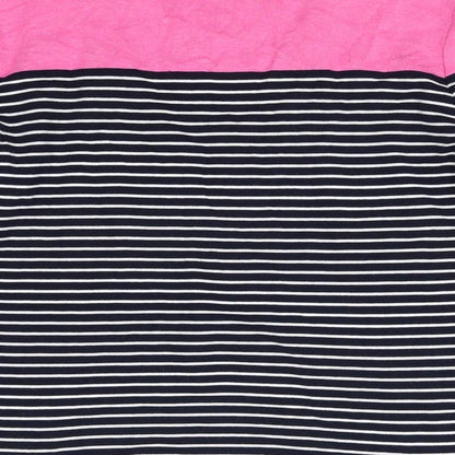 CC  Womens Black Striped  Pullover Sweatshirt Size M