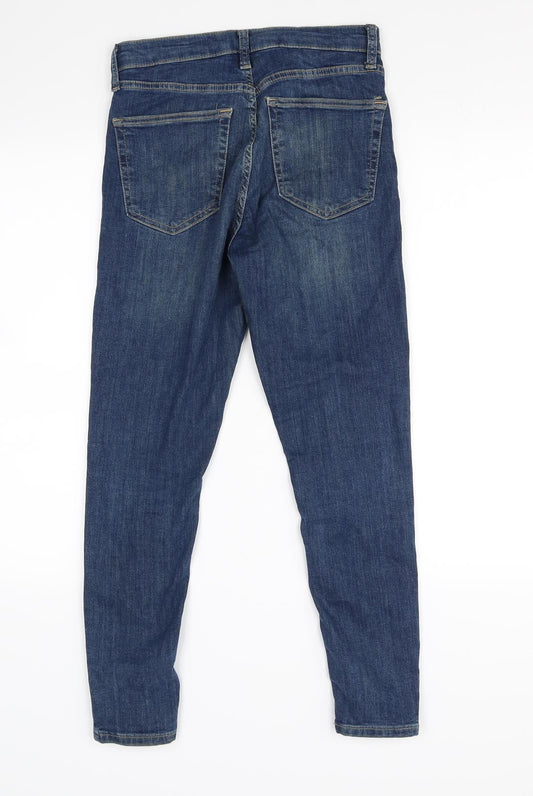 Topshop Womens Blue   Skinny Jeans Size 28 in L27 in