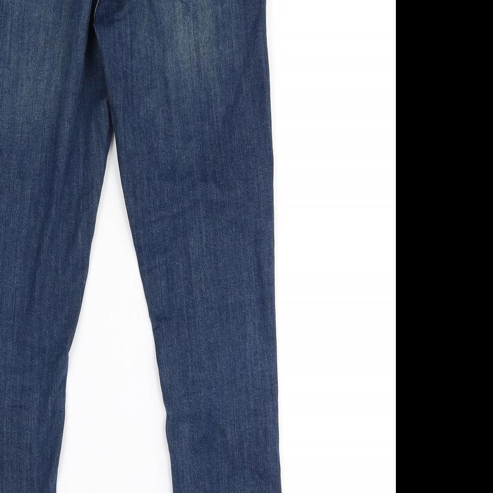 Topshop Womens Blue   Skinny Jeans Size 28 in L27 in