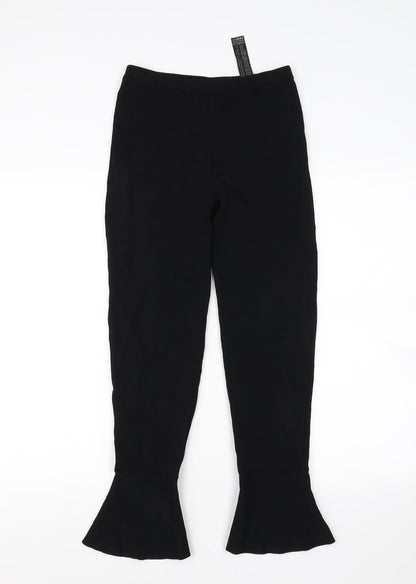 Womens UK Size M Zara Regular Fit  Black Trousers