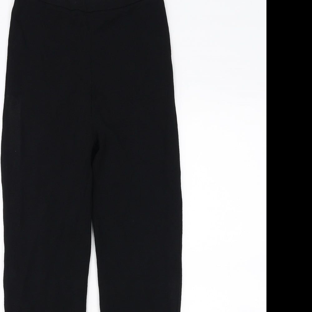 Womens UK Size M Zara Regular Fit  Black Trousers
