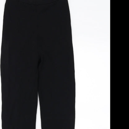 Womens UK Size M Zara Regular Fit  Black Trousers