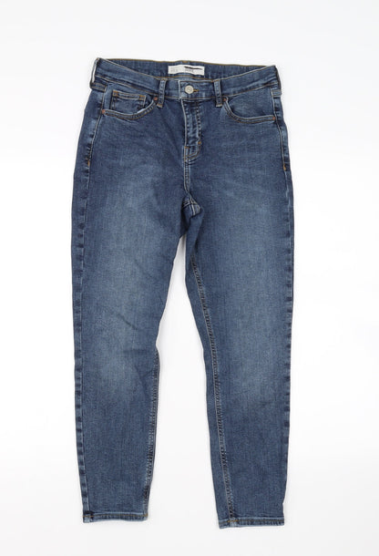 Topshop Womens Blue   Cropped Jeans Size 28 in L24 in