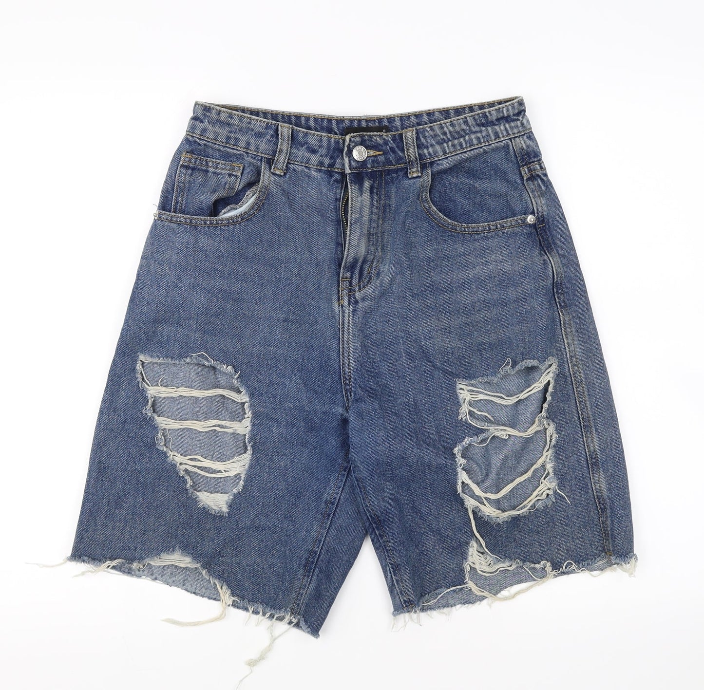 Womens UK Size 8 Momokrom Regular Fit Cut-Off Shorts
