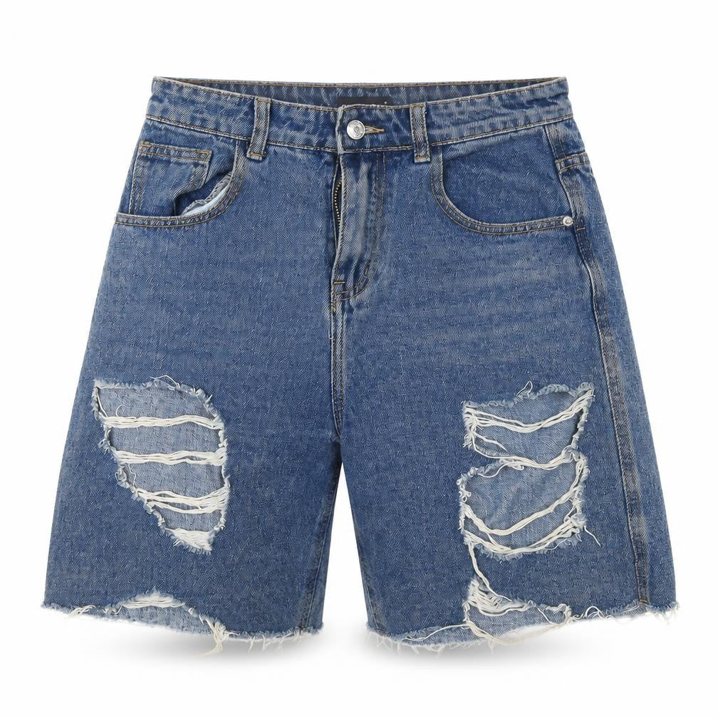 Womens UK Size 8 Momokrom Regular Fit Cut-Off Shorts