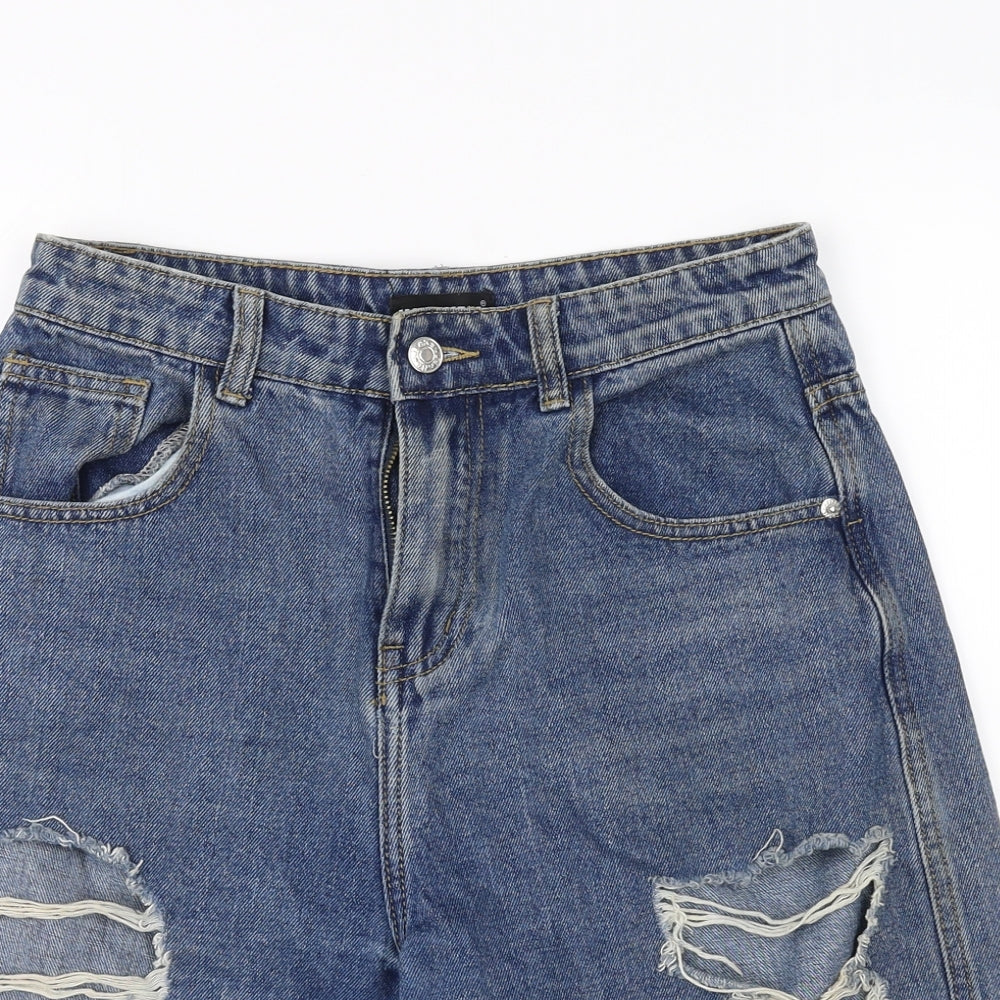 Womens UK Size 8 Momokrom Regular Fit Cut-Off Shorts