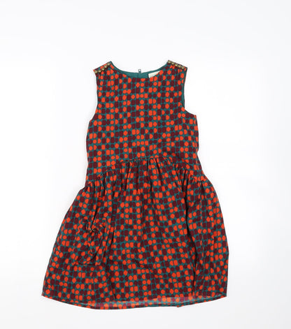 Wear With love Girls Green Polka Dot  Fit & Flare  Size 6-7 Years