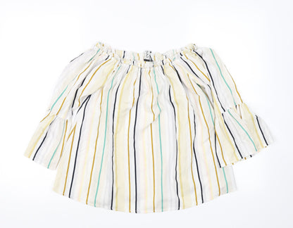 influence Womens Multicoloured Striped  Basic Blouse Size 6