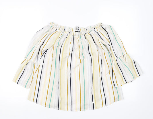 influence Womens Multicoloured Striped  Basic Blouse Size 6