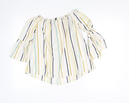 influence Womens Multicoloured Striped  Basic Blouse Size 6