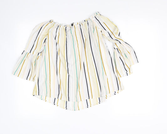 influence Womens Multicoloured Striped  Basic Blouse Size 6