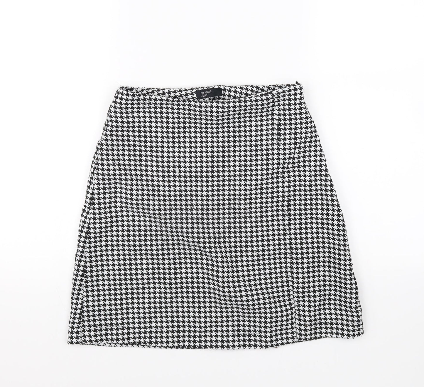 Nobody's Child Womens Black Check  Mini Skirt Size 6