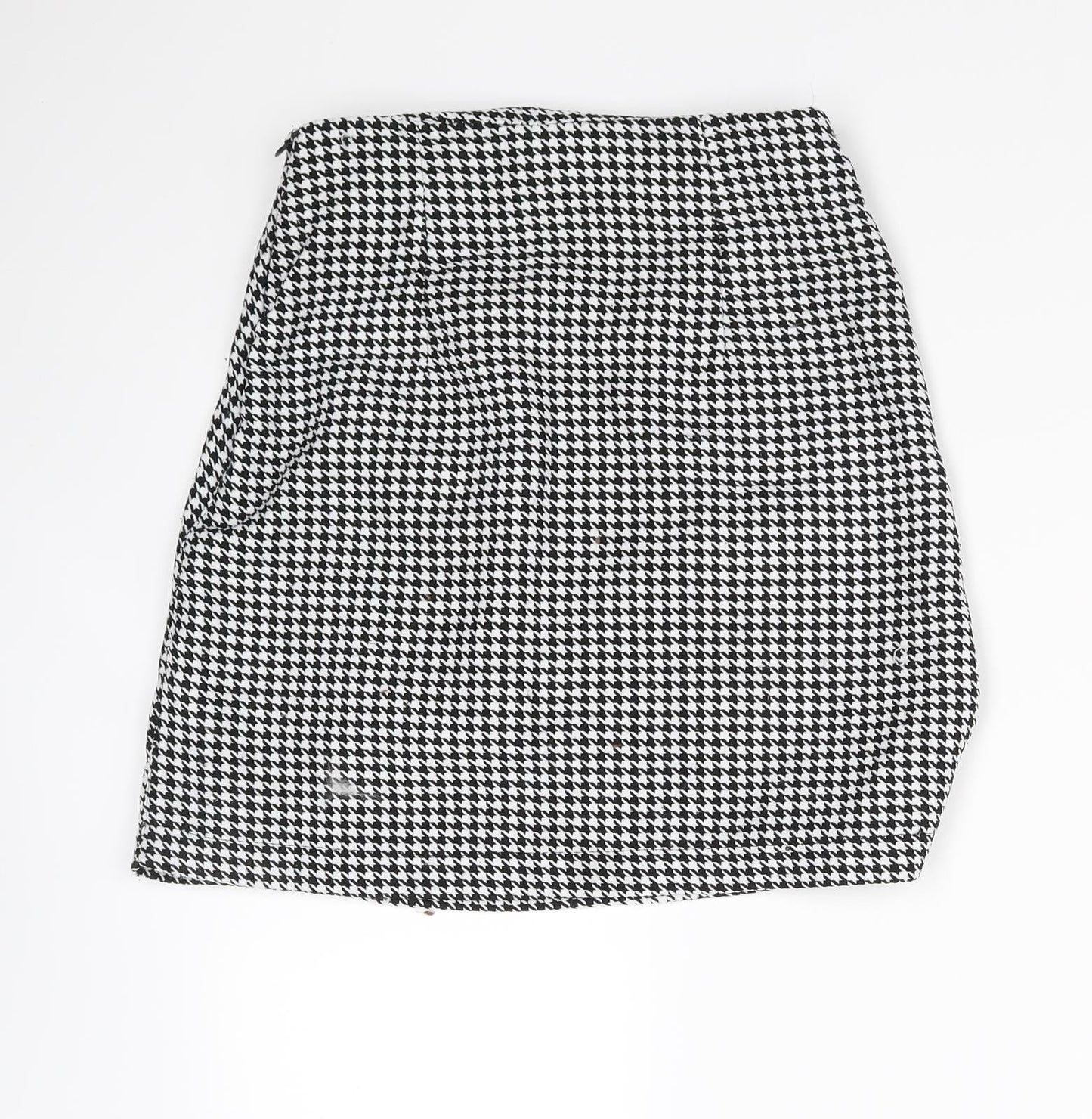 Nobody's Child Womens Black Check  Mini Skirt Size 6