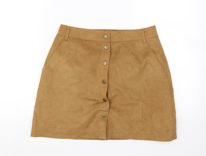 New Look Womens Brown   Mini Skirt Size 8
