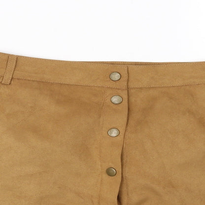 New Look Womens Brown   Mini Skirt Size 8