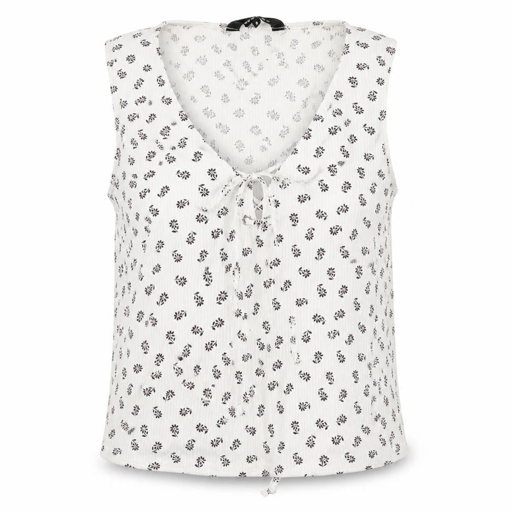 Womens UK Size 8 New Look White Cropped Blouse