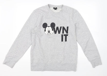 H&M Womens Grey   Pullover Jumper Size S