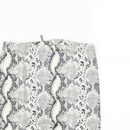 In Vogue Womens Multicoloured Animal Print  Mini Skirt Size XS