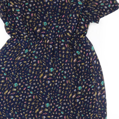 M Butterfly Womens Blue Animal Print  Mini  Size M