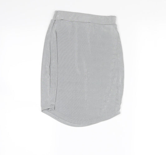 Misspap Womens Grey   Mini Skirt Size XS