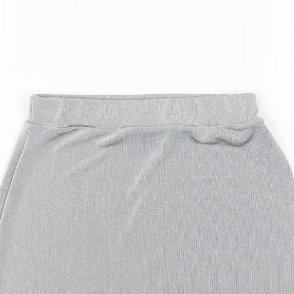 Misspap Womens Grey   Mini Skirt Size XS