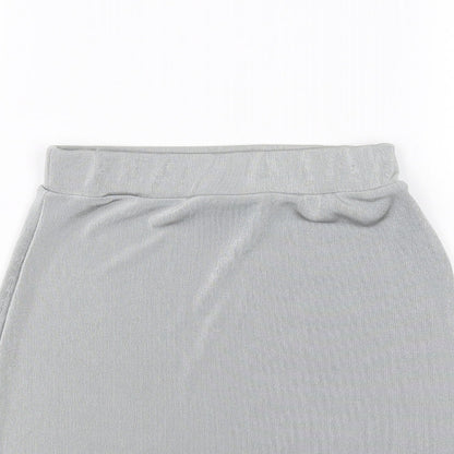 Misspap Womens Grey   Mini Skirt Size XS