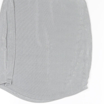 Misspap Womens Grey   Mini Skirt Size XS