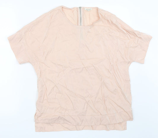 Womens UK Size 12 River Island Pink Basic Blouse