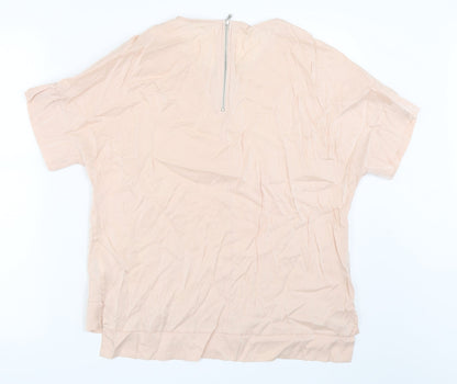 Womens UK Size 12 River Island Pink Basic Blouse