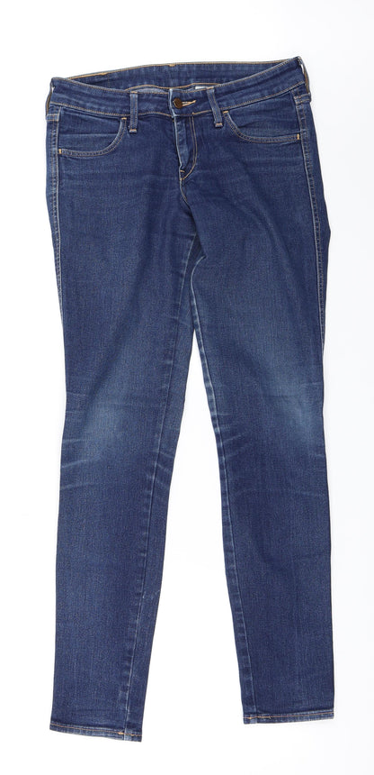 Womens UK Size 27 in H&M Regular Fit Skinny Blue Jeans