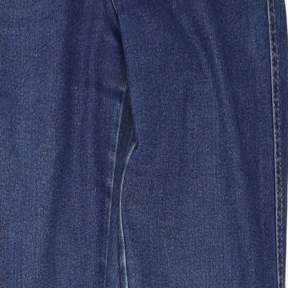 Womens UK Size 27 in H&M Regular Fit Skinny Blue Jeans