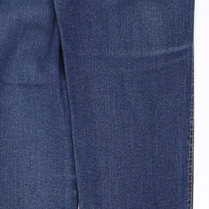 Womens UK Size 27 in H&M Regular Fit Skinny Blue Jeans