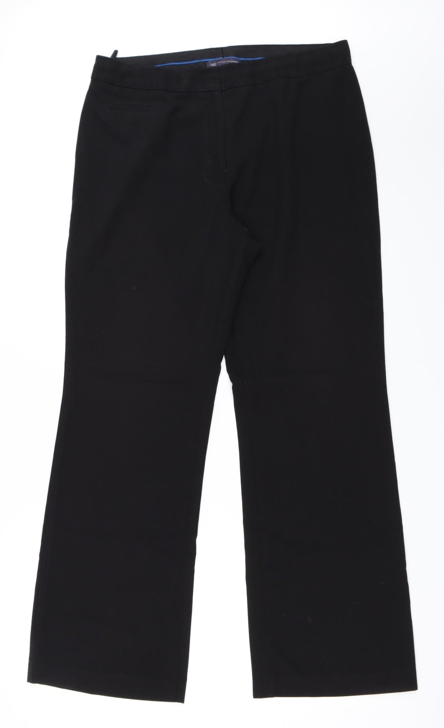 Womens UK Size 14 Marks and Spencer Regular Fit  Black Trousers