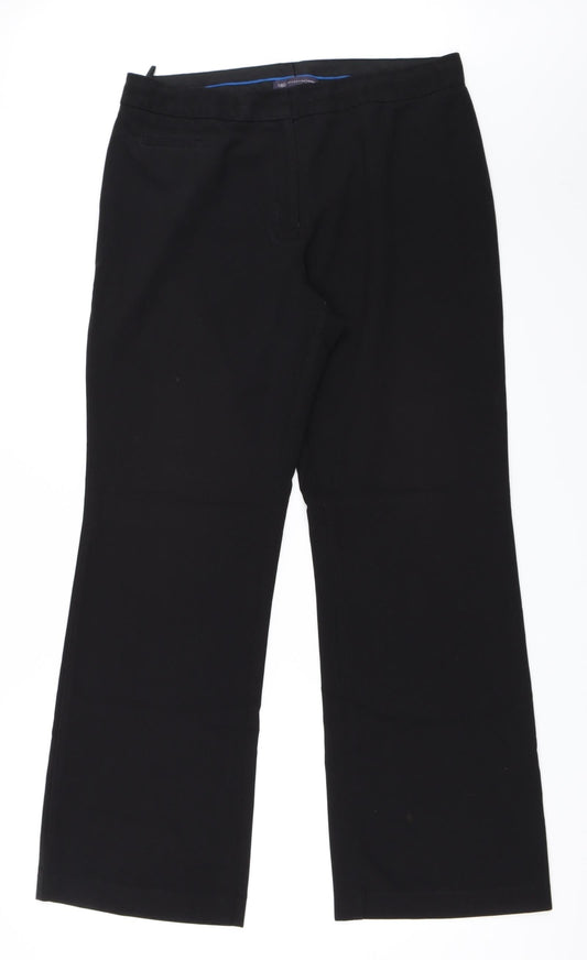Womens UK Size 14 Marks and Spencer Regular Fit  Black Trousers