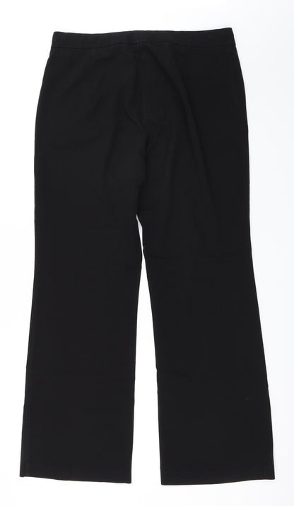 Womens UK Size 14 Marks and Spencer Regular Fit  Black Trousers